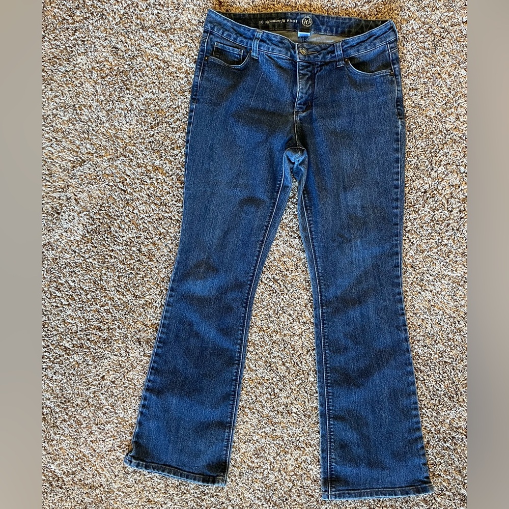 Dress Barn N62 Signature Fit Boot Cut Jeans Women’s Size 10 Tummy Control - Picture 2 of 7